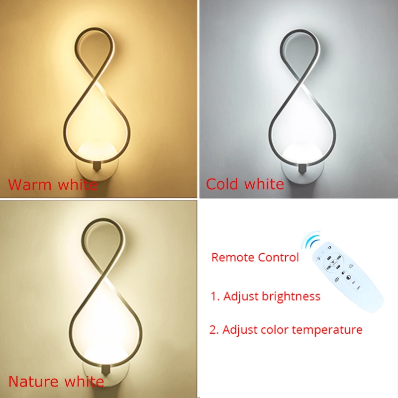 Светодиодная настенная лампа зеркальный светильник бра для ванной черного цвета