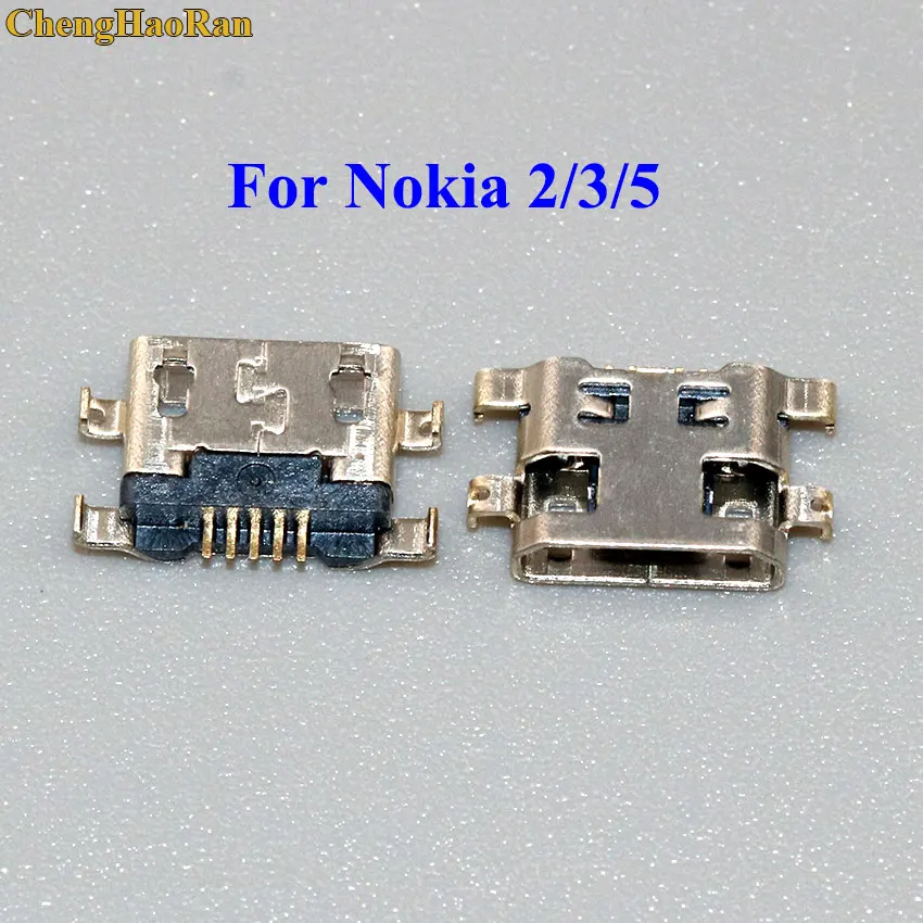 ChengHaoRan 2 шт. Micro USB зарядный порт док разъем для Nokia 3 5|Соединители| |