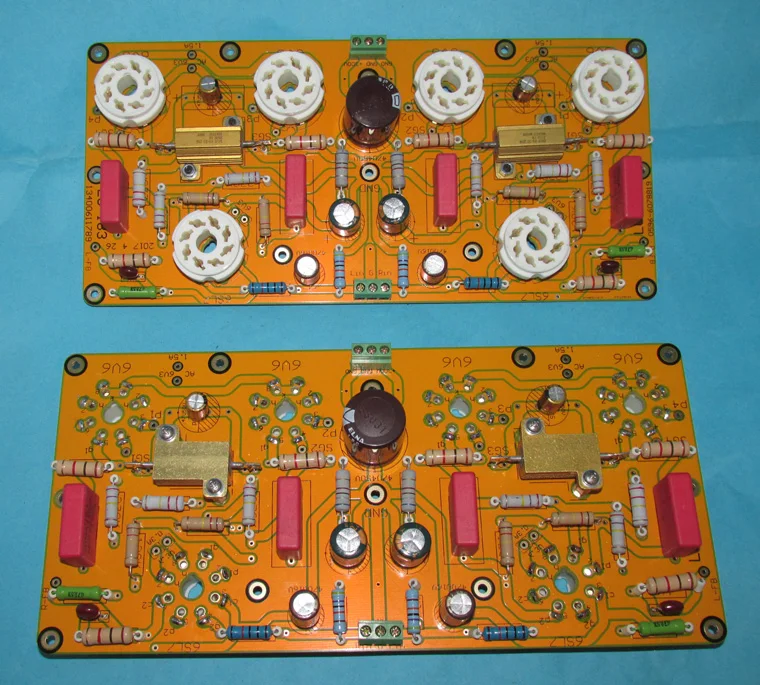 Dynaco 6V6 10W ultra linear push-pull amplifier stereo PCB board LG183 also suitable for pushing 6P6P 6P3P 6CA7 KT66 EL34 | Электроника