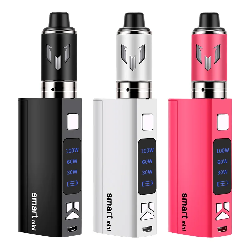 Smart Mini 100 Вт Vaper Displa комплект огромный дым 2 0 мл бак коробка мод электронная