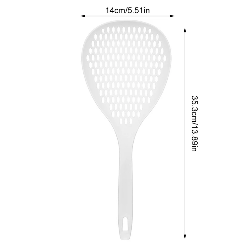 

1pcs Japanese household noodles long handle nylon large colander kitchen net spoon wonton glutinous dumplings draining spoon