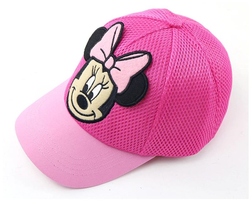Летняя Детская стандартная бейсболка Мультяшные Минни милые детские Снэпбэк