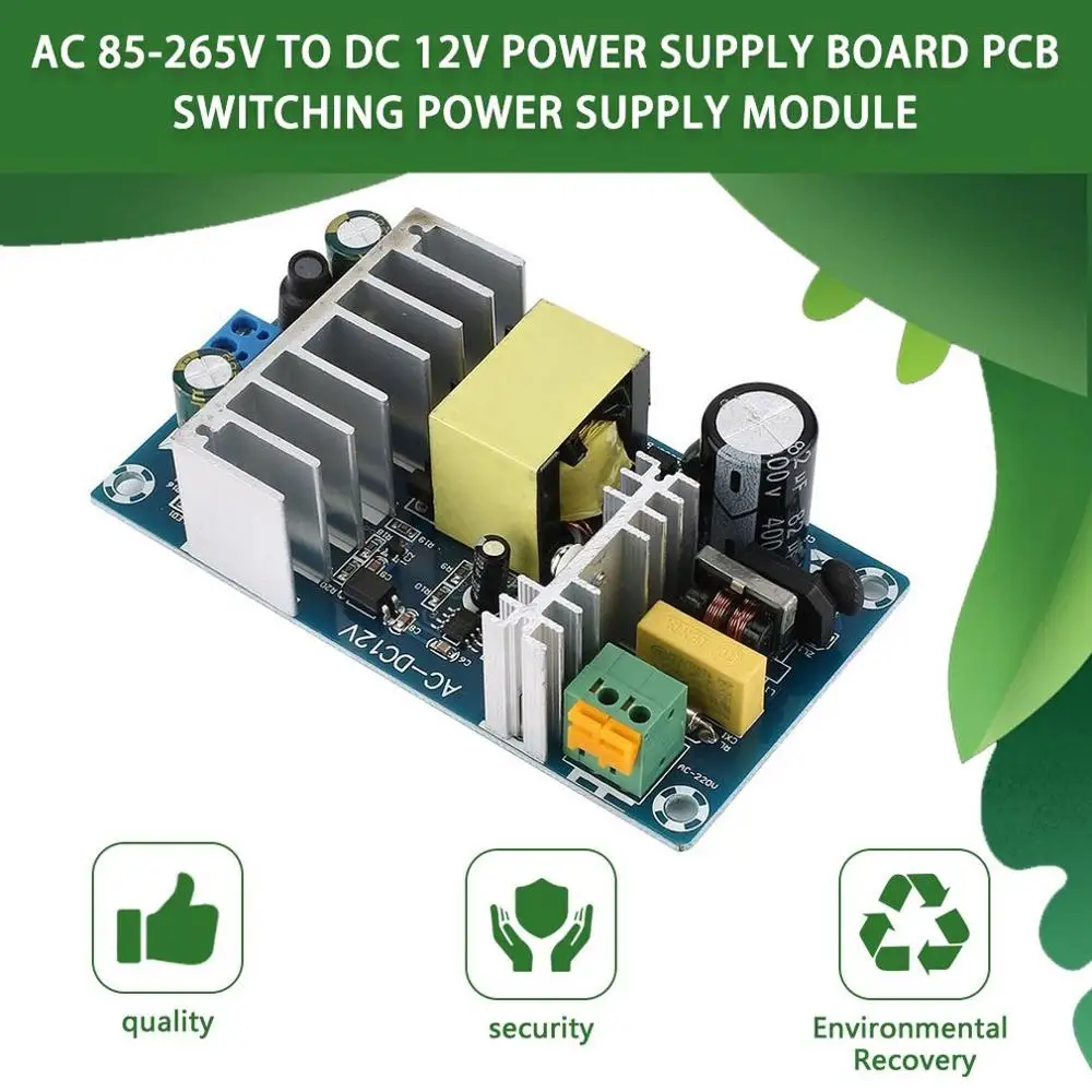 AC 85-265V переменного тока в постоянный 12В 8A переменного тока/постоянного тока 50/60 Гц переключение Питание зарядная Модульная плата на