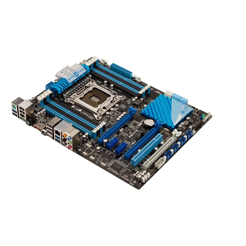 Материнская плата для ASUS P9X79 Socket LGA 2011 Core i7 LGA2011 X79 100% оригинальная настольная DDR3 64