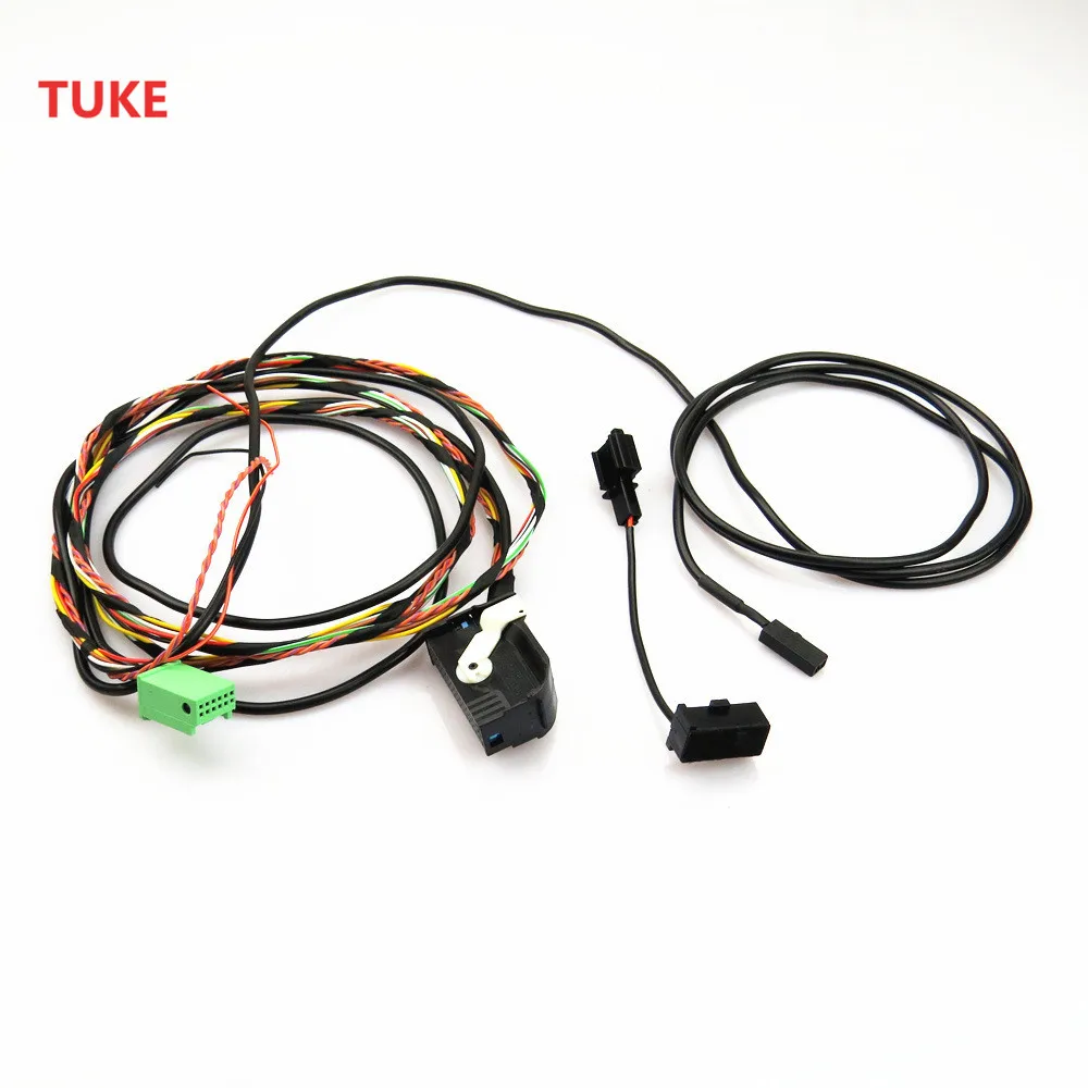 1 комплект автомобильный Bluetooth разъем RWSYPL кабель для проводки и микрофон Golf 5 MK6