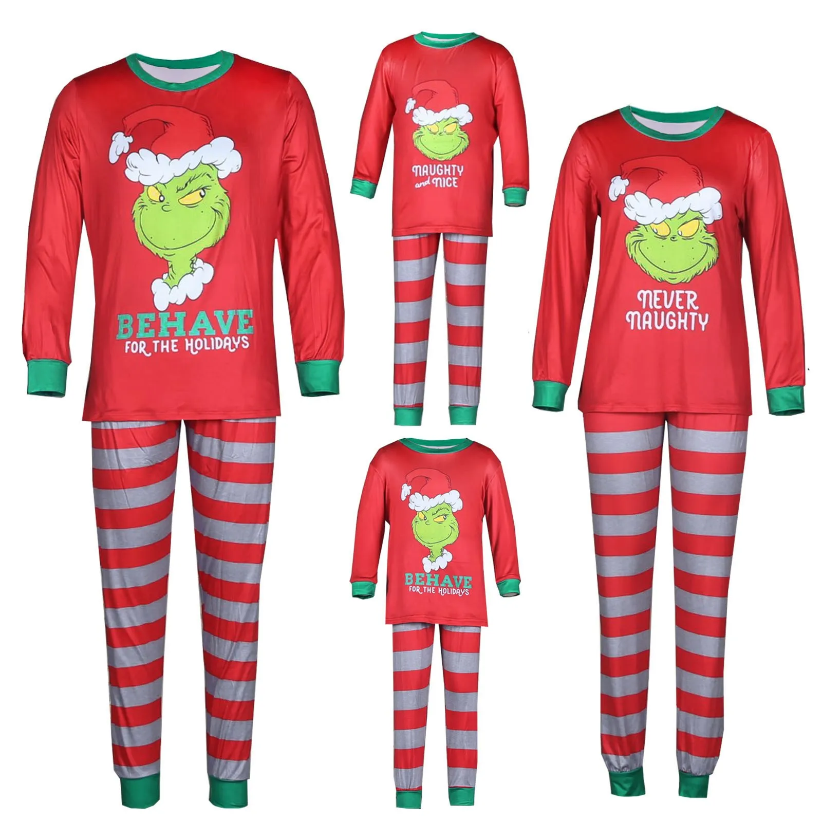 

Семейный Женский комплект с длинным рукавом, топ с мультяшным рисунком + Полосатые лоскутные брюки с принтом, комплект одежды для родителей,...