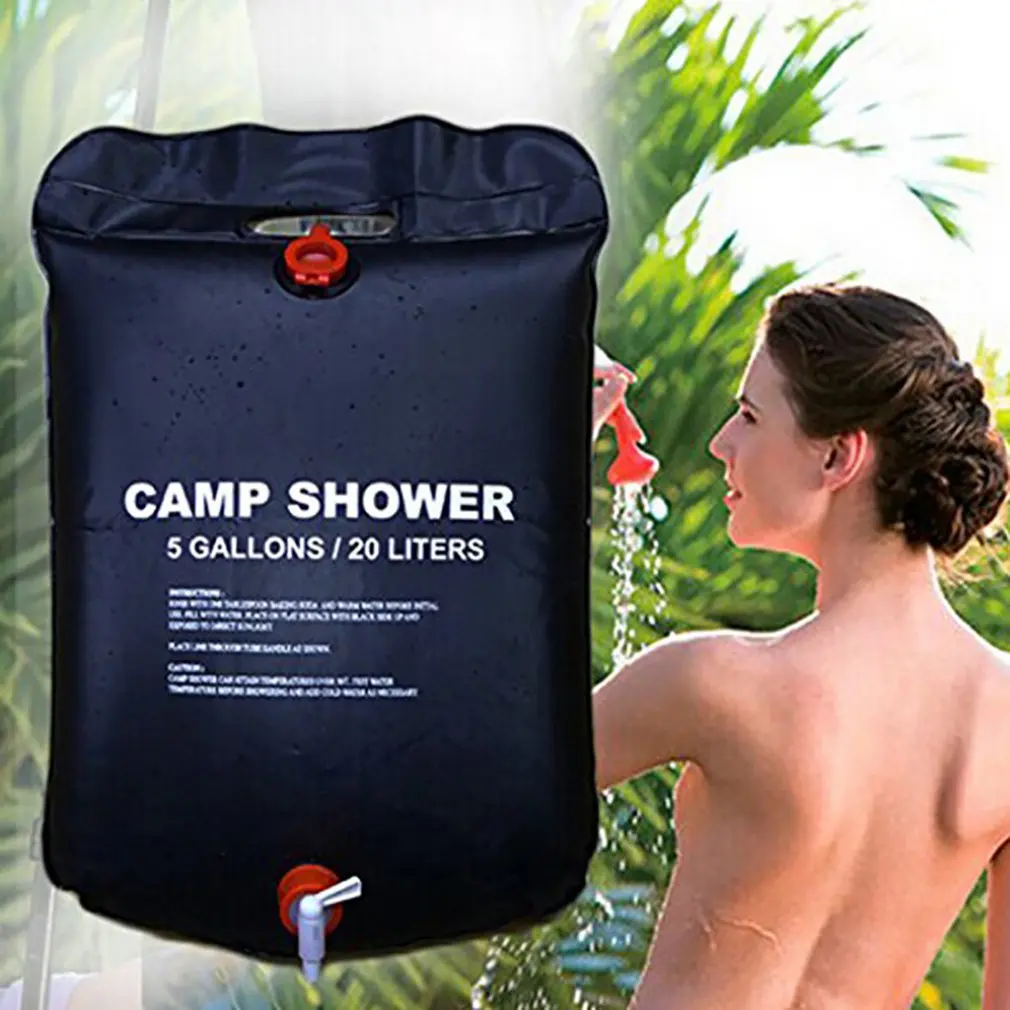 

Складной солнечный с подогревом, ПВХ мешок воды душ на открытом воздухе сумка 20L для Отдых Путешествия Пеший Туризм Восхождение пикник для х...