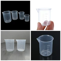 50100150250ml1pcs each transparent plastic graduated measuring cup beaker liquid measuring jug small liquid container