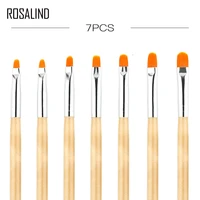 rosalind 7 pcskit nail brushes for manicure design tool set 3d gel acrylic brushes liner pen nail art brush for nails design