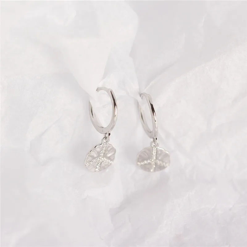 Серьги из серебра 925 пробы круглые серьги с простым логотипом мира ювелирные