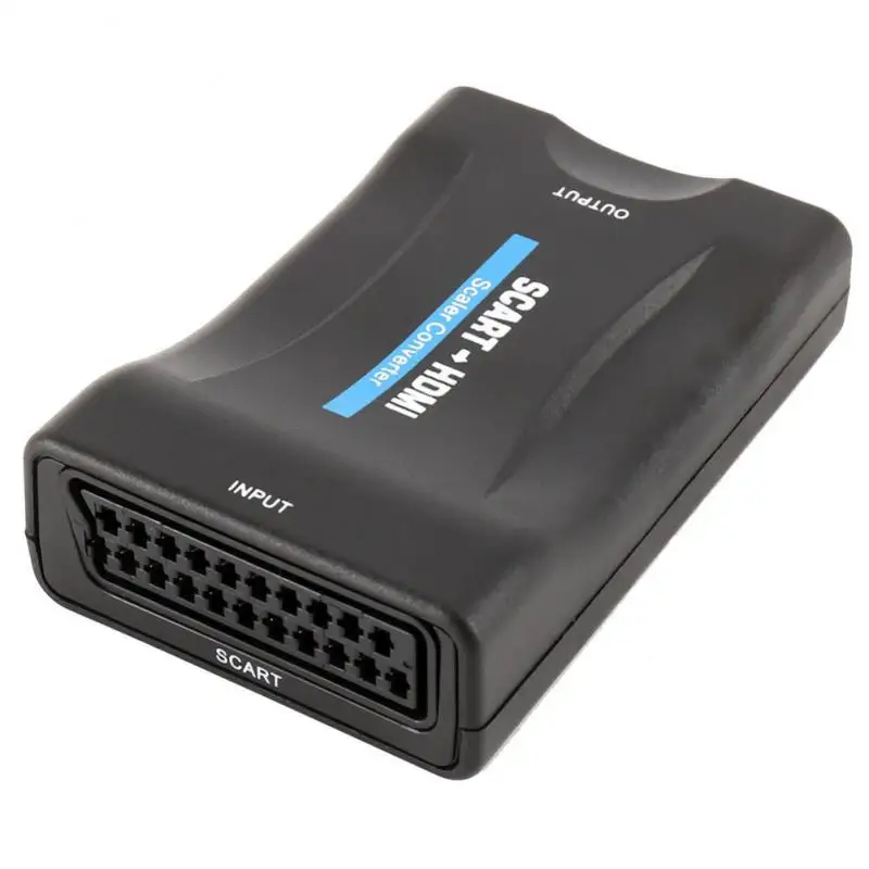 Высококлассный преобразователь 1080P SCART в HDMI-совместимый для видео аудио адаптер HD