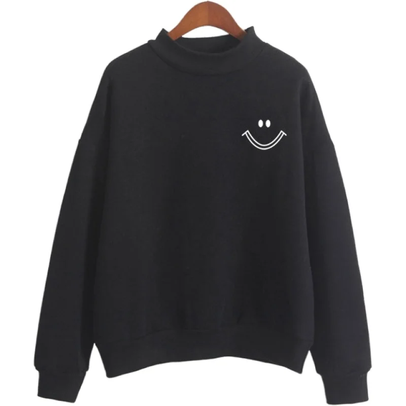 Свитшот Harakuju толстовки с мультяшным принтом длинным рукавом и высоким