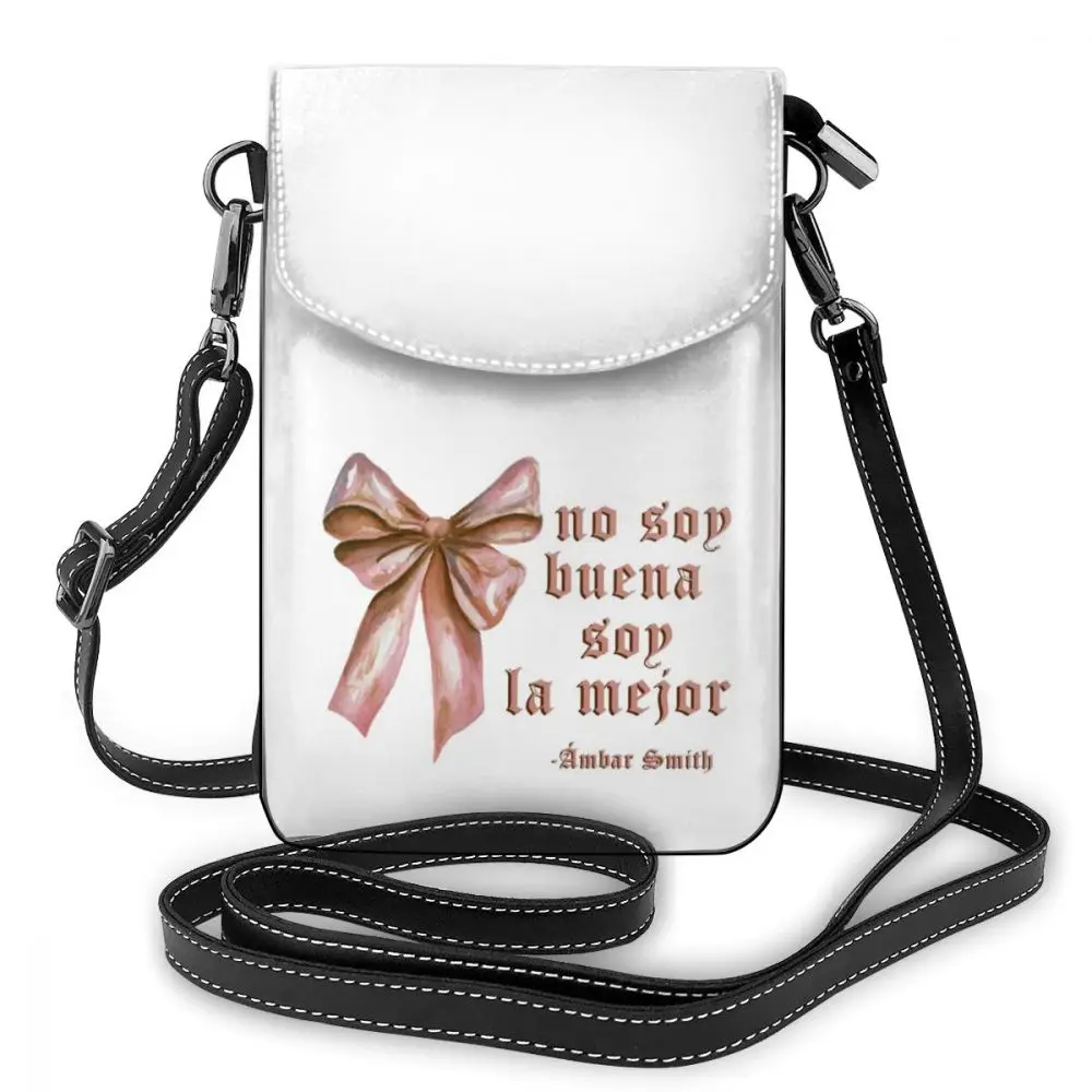 Soy Luna Shoulder Bag Leather High quality Crossbody Women Bags Womens Mini Pattern Student Purse | Багаж и сумки