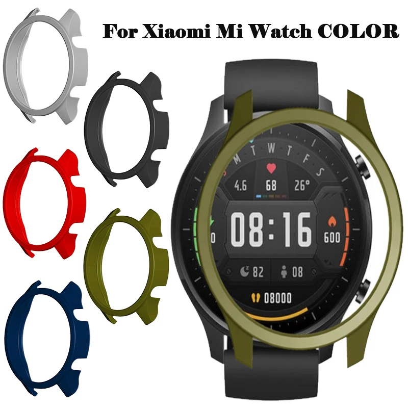 

PC Protective Case Cover For Xiaomi MI Watch Color Smart Watch Replacement Hard Protection Cases Bumper Wristband Accessories