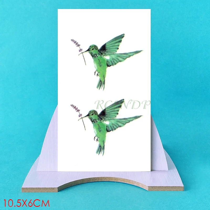 Водонепроницаемая Временная тату-наклейка животное птица цветок тату флэш-тату