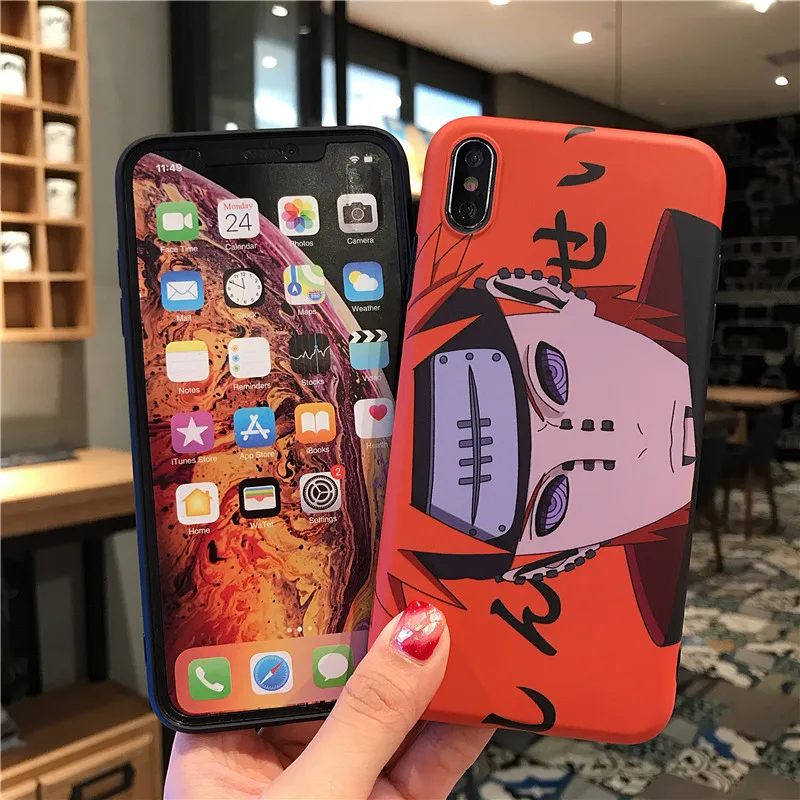 Японский аниме Наруто Чехол для iPhone 8 7 6 6s Plus X XS Чехлы max xr Силиконовый ТПУ чехол 11
