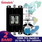 Lintratek 850 CDMA B5 усилитель сигнала 1900 2G 3G 850 МГц 1900 МГц сетевой сотовый усилитель CDMA PCS двухдиапазонный Ретранслятор Полный комплект
