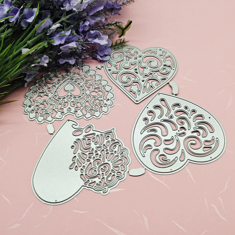 

4PCS/lot Loves Metal Cutting Dies Stencil Die Cut Scrapbooking Craft Stamps