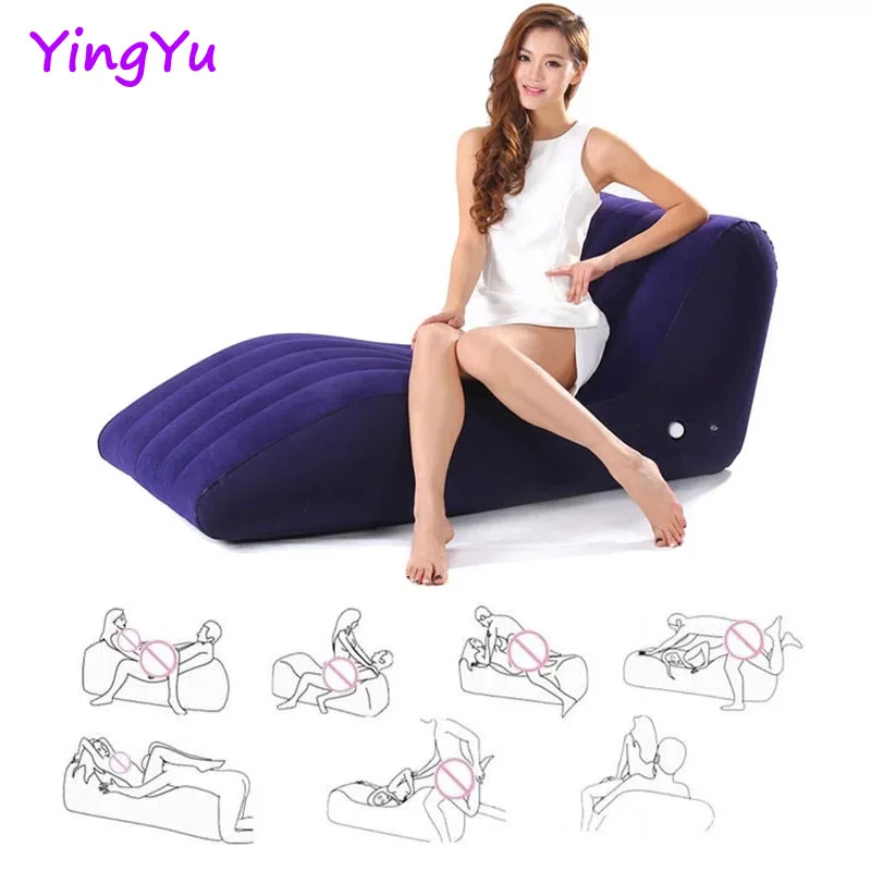 

Sex Sofa S Shape Inflatable Sex Pillow Chair Furniture Sex Toys For Couples Adults Games Bdsm Cushion Sexual Position Aid Sofa