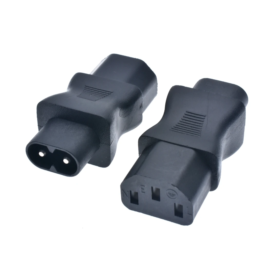 Адаптер питания IEC 320 C8 папа к C13 3Pin мама c8 2Pin папа|adapter power|adapter female |