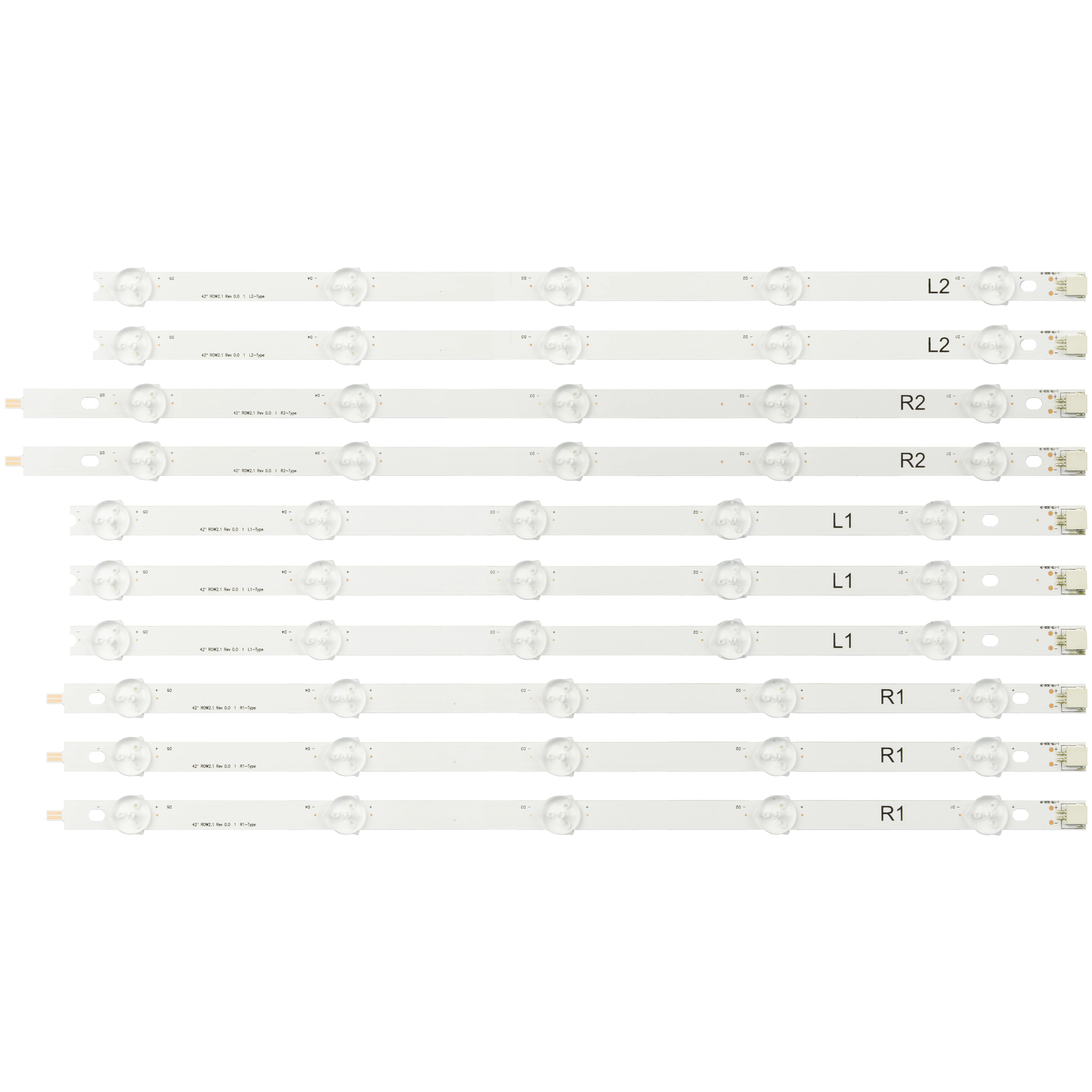 Новый комплект 10 шт. R1 L1 R2 L2 светодиодный сменный ремешок для LG LC420DUE 42LN5400 6916L 1385A 1386A