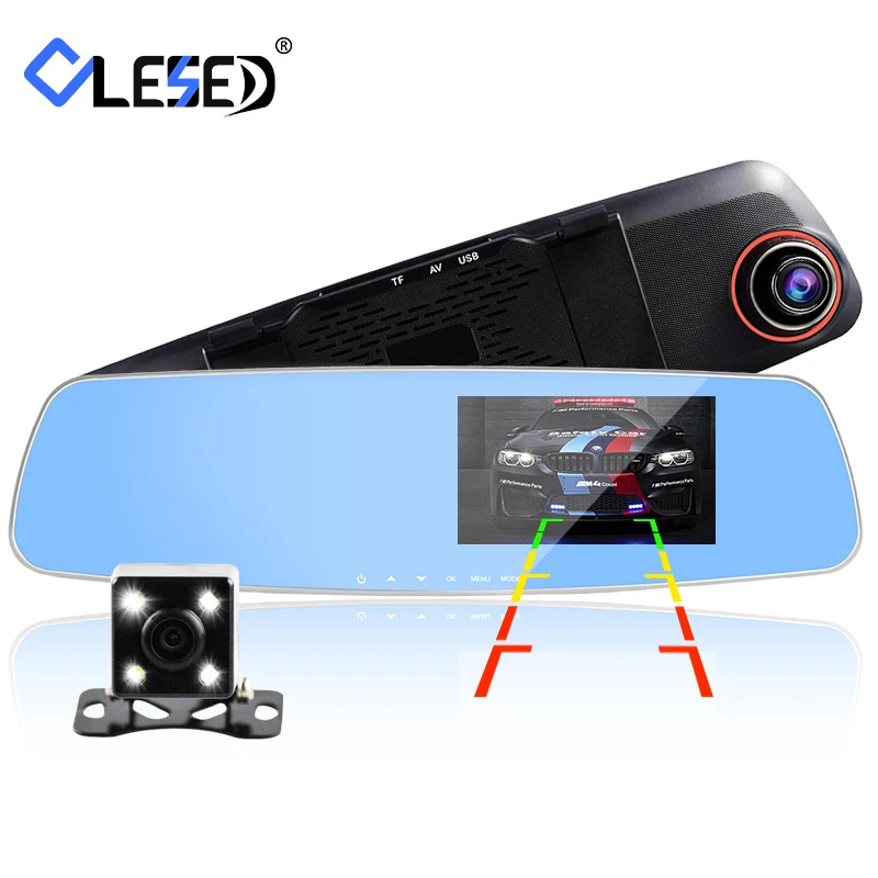 Автомобильная камера с двумя объективами Автомобильный видеорегистратор