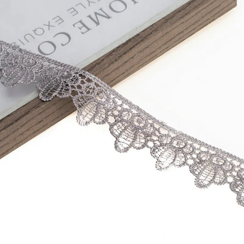 Кружевная ткань разноцветная с волнистым узором шириной 2 5 см 11 ярдов/партия |