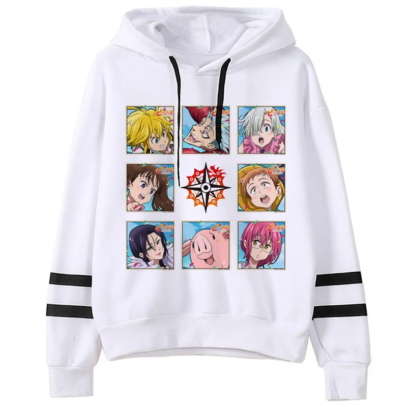 

Death Note Seven Deadly Sins Fullmetal Alchemist the Promise Neverland hoodies male hip hop graphic male hoody hoddies harajuku