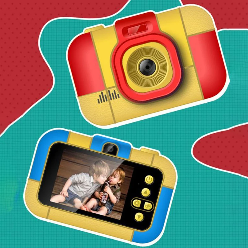

Kids Digital Camera,Dual Lens Child Toy Camera 2.4 Inch Sn 1080P HD Video Recorder for Kids Gift Girls and Boys,Red