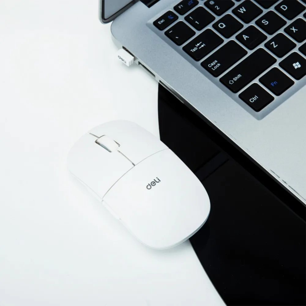 

Deli 2214 USB Wireless Silent Mouse Mute Wireless Mouse Notebook Desktop Computer Office Home Game Mini Portable Silent Mouse