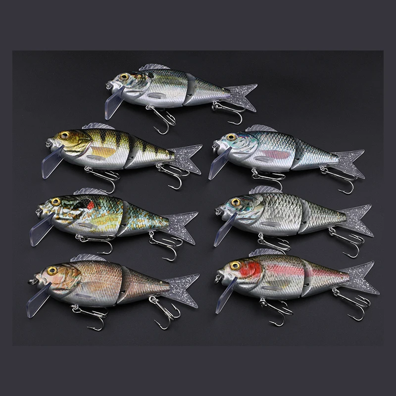 Сумасшедшие приманки MIG Fulljion многосекционные искусственные жесткие для ловли