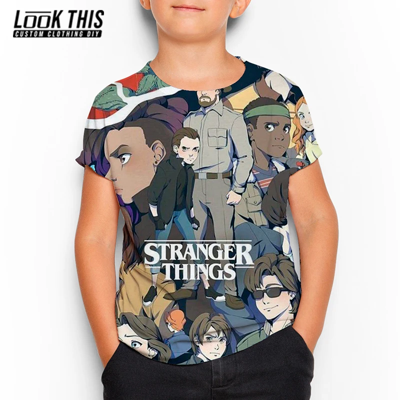 

Strange Things 3D Cool Childs T Shirts Children's T-shirt 2021 Summer New Boys Girls Short Sleeve Outdoor Breathable Tops Teen