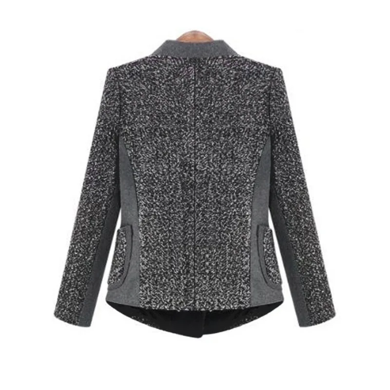 

Woman Spring Solid Turn-down Collar Full Zipper Slim Outerwear Female Autumn Oversized Thick Zip Overcoat Lady Splice Coat