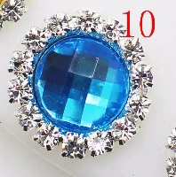 10 YWXINXI Лидер продаж 10 шт./лот 18 мм Diy Стразы Аксессуары для ювелирных изделий ручной работы новые модные блестящие Кабошон Установка поставки - Цвет: 10