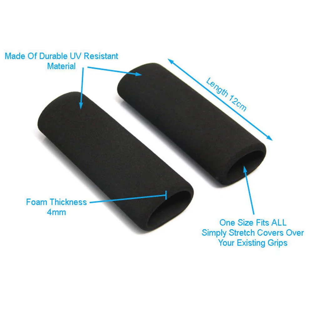 

1 Pair Motorcycle Comfort Foam Handlebar Cover, Anti Slip Vibration Grip Set Motorcycle Foam Grips Foam Motorcycle Grips