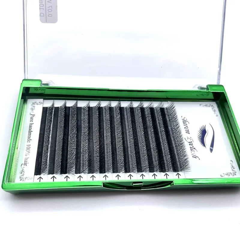 

Automatic Flowering W Shape Bloom 3D Premade Fans Eyelash Extensions Natural Soft Light Individual Lashes Full Dense