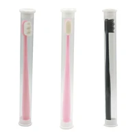1pc ultra fine toothbrushes nano super soft tooth brush with cover friendly toothbrush portable oral care eco product kit