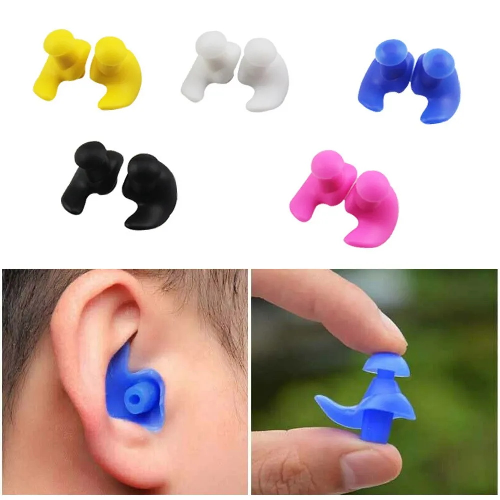 

Silicone Swimming Earplugs Waterproof Soft Ear Plugs With Box Water Sports Swimming Pool Accessories