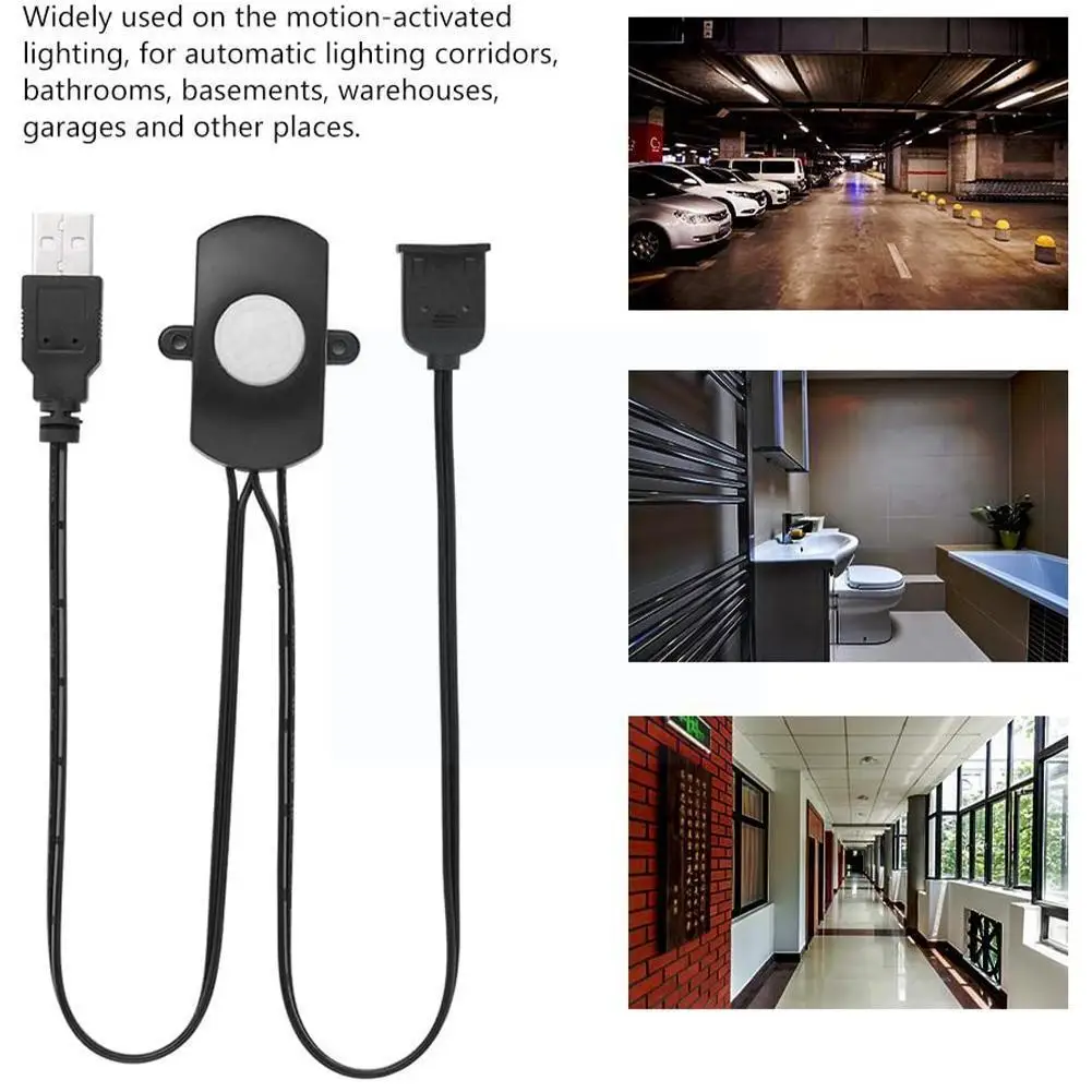 

DC 5V/12V/24V USB Body Infrared PIR Motion Sensor Switch Sensor Switch Automatic Strip Motion Human Light For LED W8B3