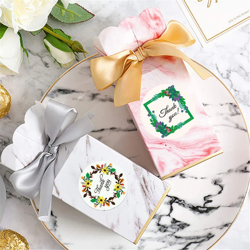 

Labels Sticker Package For Handmade Card Label Box Style Flower Stickers