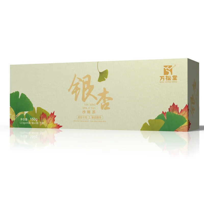 

Acting Ginkgo Sea Buckthorn Tea Herb Three Flowers Tea for Middle Aged and Elderly People Hurbolism 12 Months