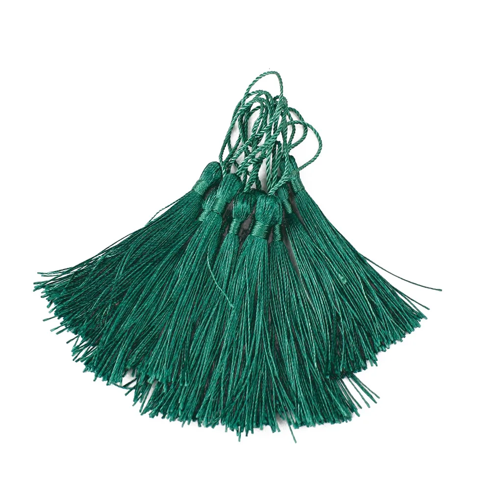 

1PC 13cm Luxury Silky Tassel Craft Sewing Solid Color Simple Decoration Costume Small Tassel For Handmade Decoration