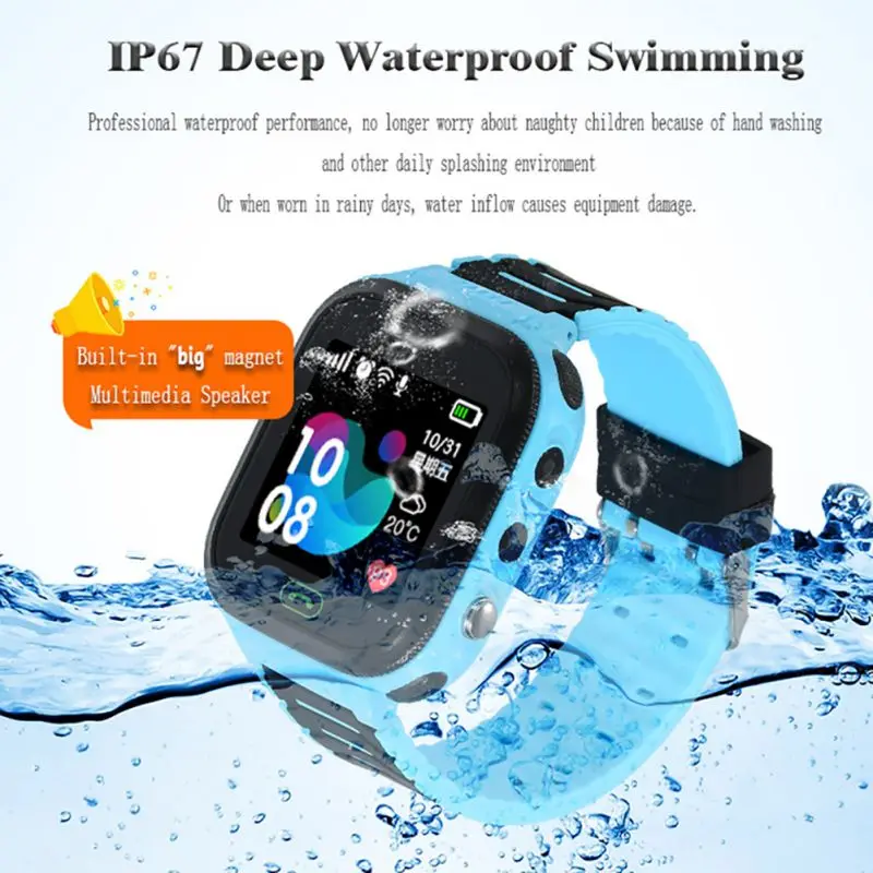 2019 с SOS камерой и будильником 1 44 HD экран для игр Детские умные часы