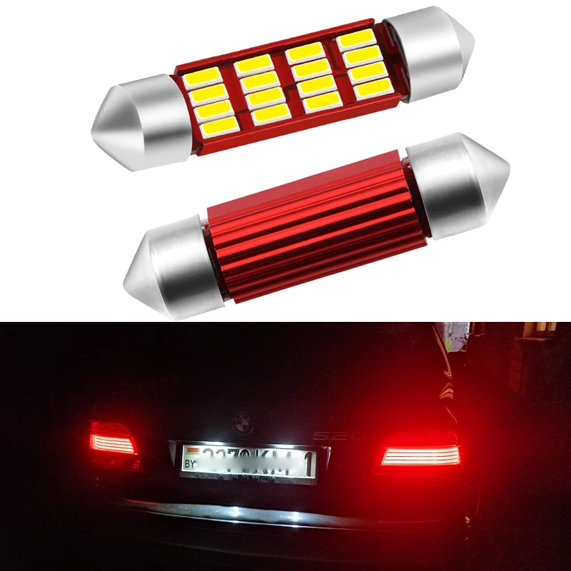 2 шт. C5W светодиодное освещение фестонного типа для автомобиля лампы 36 мм Canbus