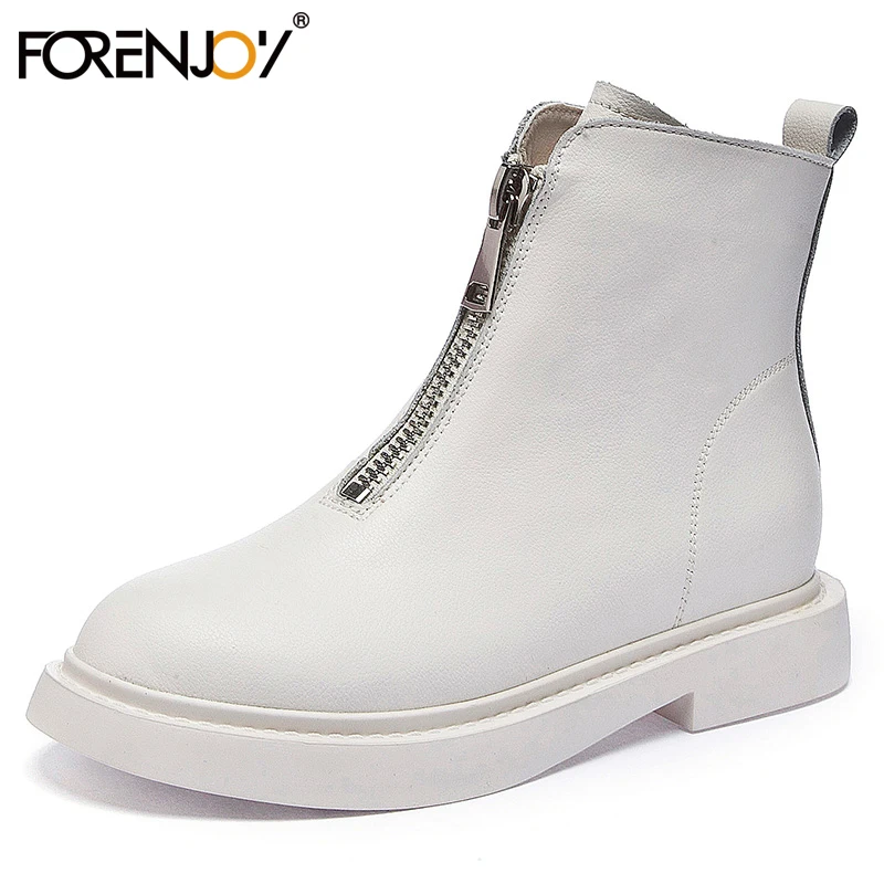 FORENJOY/женские ботинки Martens Ботинки Martin белая обувь модная повседневная Сезон Зима