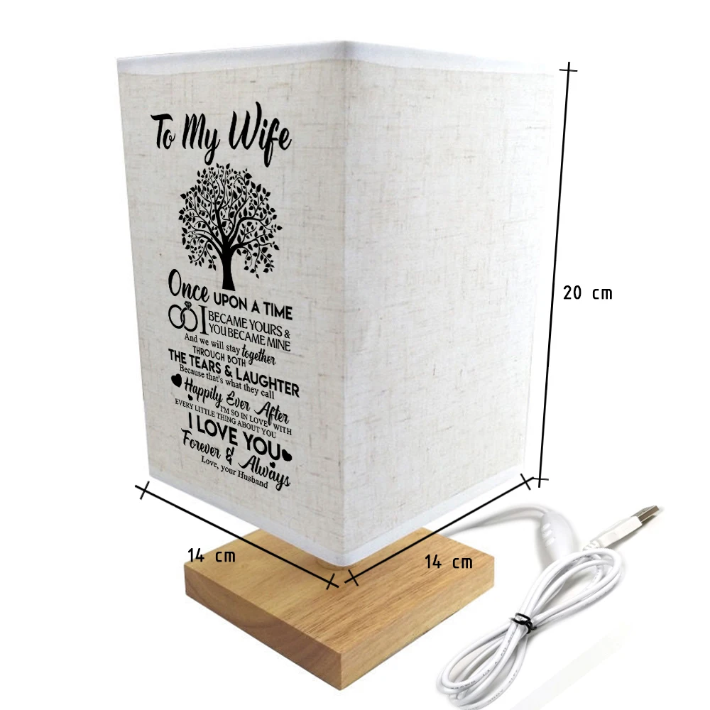 

To my Wife Once Upon He Will Continue Beautiful Gift Send Reading Lights, Booklights Love You Husband