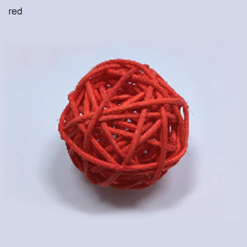 Artificial Straw Balls Round Wedding Party Decoration Birthday Decor Home Garden Supplies 10Pcs Rattan Ball Sepak Takraw | Дом и сад