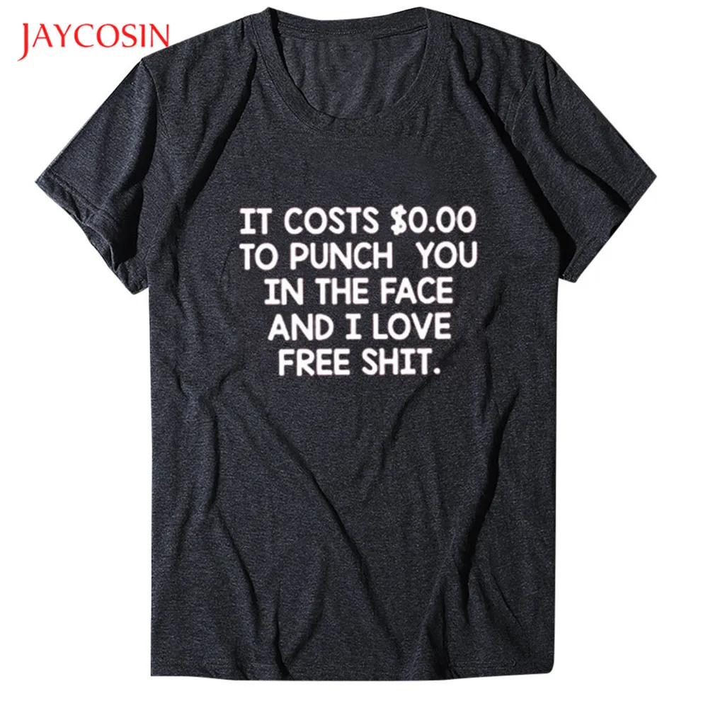 Женская футболка Jaycosin модная женская с надписью стоит $0 00 летняя хлопковая