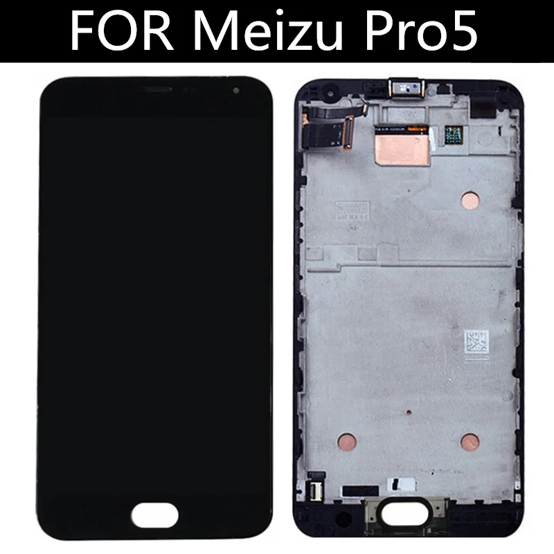 ЖК дисплей 5 7 дюйма для Meizu Pro5 + дигитайзер сенсорной панели с рамкой Pro аксессуары