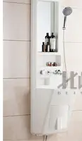 Shower bathroom cabinet multifunctional bathroom mirror cabinet hotel apartment mini storage cabinet wash basin